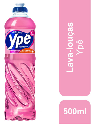 Detergente Líquido Clear Care 500ml Ypê