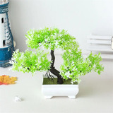 Árbol Bonsái Artificial Con Maceta Decoración Verde Limón