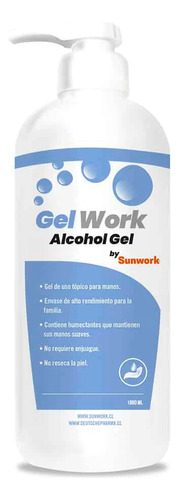 Gelwork Alcohol Gel Hipoalergenico 1 Litro 