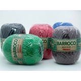 4 Novelos Barbante Barroco Max Color Fio 6 200g Crochê