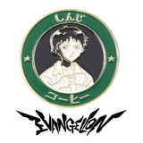 Pin Metalico Shinji Cafe  Evangelion  Anime