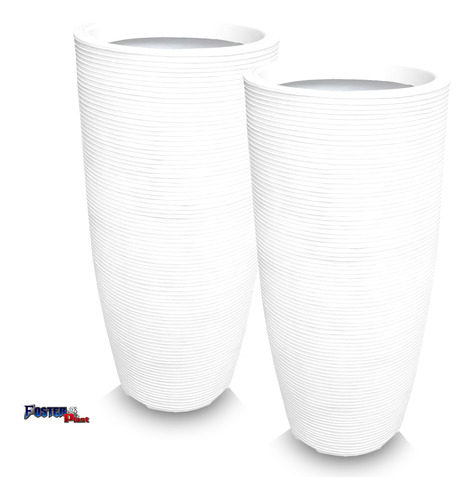 2 Vasos De Planta Grande Alto Resistente Decorativo R 90x40