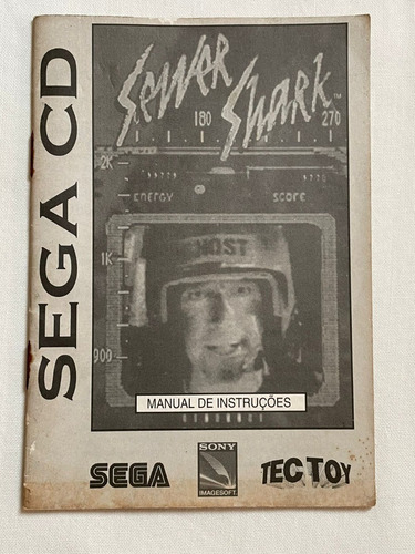 Sega Cd Apenas O Manual Sewer Shark Original Tectoy