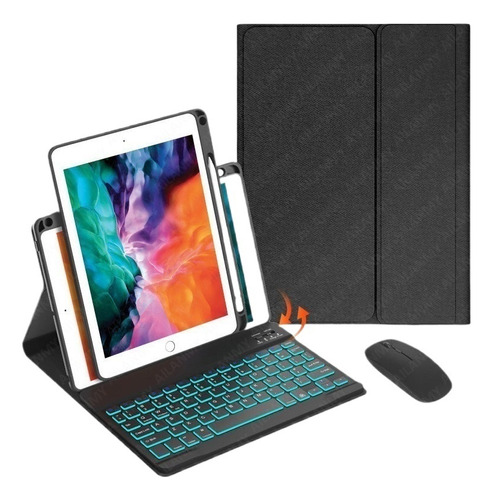 Capa Iluminada Para Teclado E Mouse Para iPad Air 3ª Geração