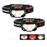 Set X 2 Linterna Vincha Minero Xpg Cob Led Recargable Remmo