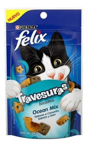 Premios Snacks Gatos Purina Felix Travesuras 10 Bolsas 590g