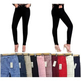 Pantalon Trabajo En Drill Stretch Ajustada Alto Mujer Dama.