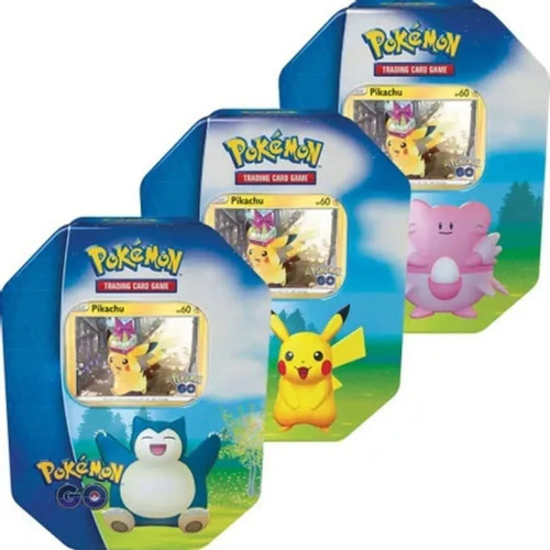 Pokémon Go Gift Tin Tcg Original Inglés 4 Sobres