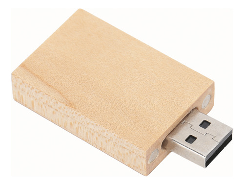 Unidad Flash Usb De Madera Con Disco En U, Piezas De Computa