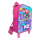 Bolsa Infantil Pequena De Rodinha Pkxd Rosa