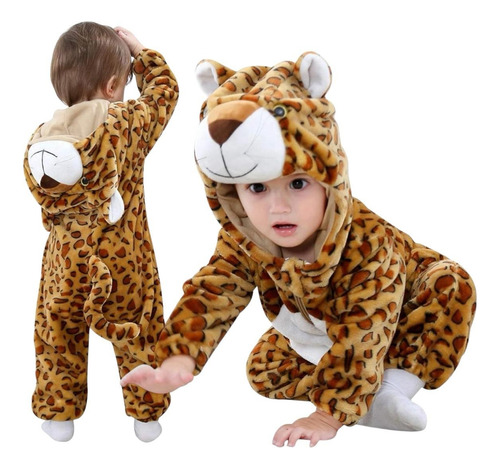 Pijama Disfraz  Bebés Niños Leopardo