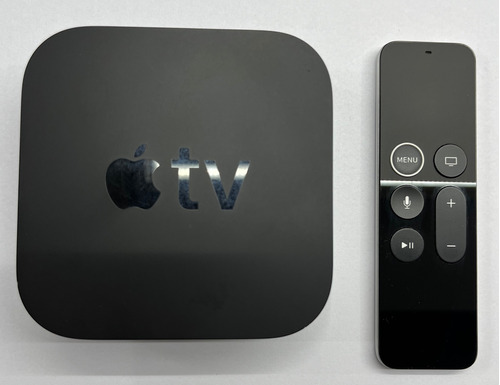 Apple Tv 4k 32gb A1842 Negro Completo En Caja Remote Cable
