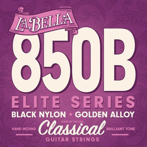 850b Elite  Nylon Negro, Aleación Dorada