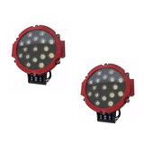 Par Faros Redondo 17 Leds Reforzado 7 Off Road Universal