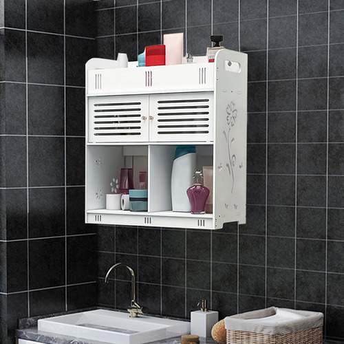 . Mueble De Baño En U Montado En La Pared Con Puertas,