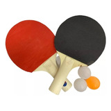 Pack Juego Ping Pong De 2 Raquetas + 3 Pelotas Juego Paletas