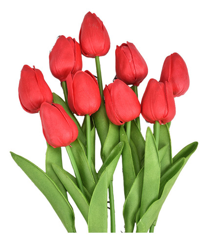 10 Set Tulipán Simulación Flores Flores Falsas Decoración