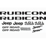 Emblemas Jeep Rubicn Rsticos  Calcomanas Rotuladas Jeep Liberty