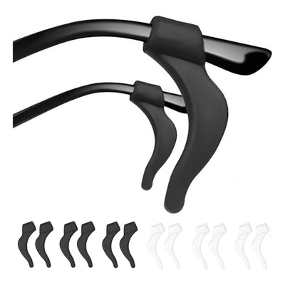 Pack 12 Soportes Antideslizantes Para Patillas De Lentes 12 Piezas 6 Pares