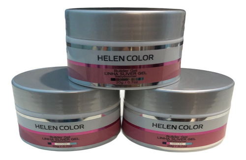 3 Gel Helen Color Uv Led Builder Construtor Unhas 20g