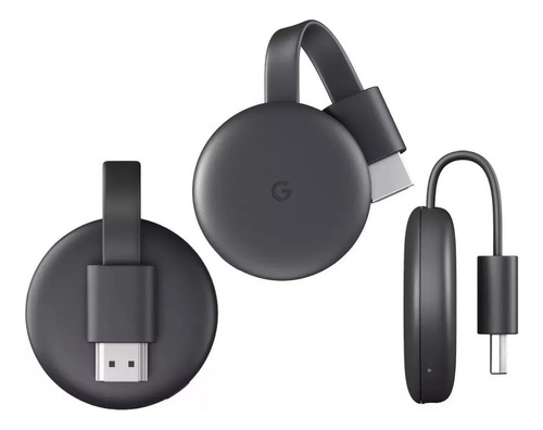 Google Chromecast Streamingga00439 3ª Geração Full Hd Carvão