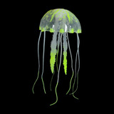 Enfeite Soma Jellyfish Big Amarela Neon Decoração Aquario