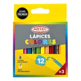 Estuche 12 Lápices De Colores Cortos Artel