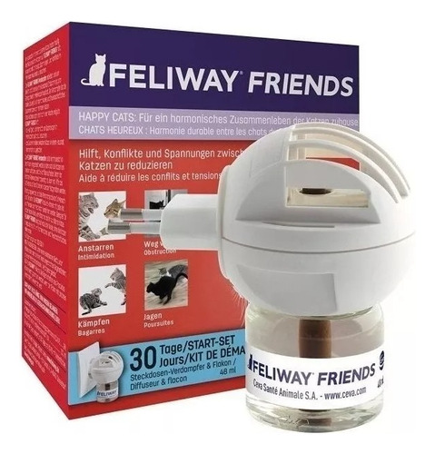 Feliway Friends Difusor Eléctrico Y Recarga De 48 Ml.