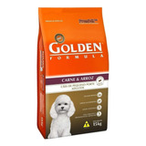 Golden Premium Esp Adulto De Raça Pequena Carne E Arroz 15kg