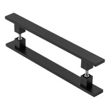 Puxador Preto 90 Cm Inox Para Porta Pivotante Madeira Vidro