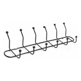 Soporte Perchero Metálico Para Pared De 7 Ganchos 3033563