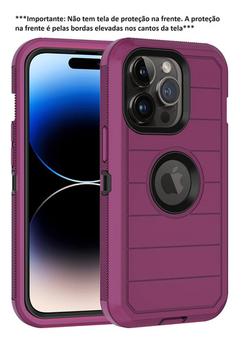 Case Anti Impacto 360º Premium Para iPhone 6 Ao 15 Pro Max