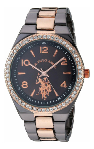 Reloj Mujer U.s. Polo Assn. Usc40265az Cuarzo Pulso Bicolor