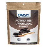 Polvo De Carbón Activado Nova Nutritions, 16 Oz (454 Gramos