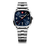 Wenger Reloj Vintage Sport, Azul, Acero Inoxidable