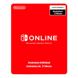 Cartão Nintendo Switch Online 3 Meses - Envio Imediato