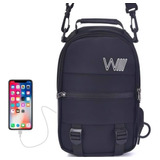 Mochila Bandolera  Inteligente Impermeable Con Usb