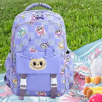 Mochila Escolar C&K Labubu 30L Morado Violeta Con Compartimento Laptop | MercadoLibre