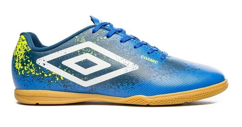 Tênis Futsal Umbro Cosmic Adulto Masculino Azul Indoor