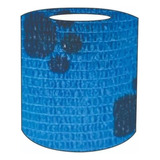 Bandagem Elástica Adesiva Pet Azul Com Patas - 1 Unid.