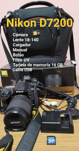 Cámara Nikon D7200 Kit 18-140 Vr