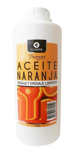 Aceite Masaje Naranja Litro Masoterapia Drenaje Relajacion