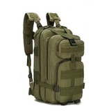 Mochila Tactica Trekking Camping Viaje Reforzada Militar Color Verde Diseño De La Tela Liso