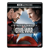 Capitan America Civil War Pelicula 4k Ultra Hd + Blu-ray