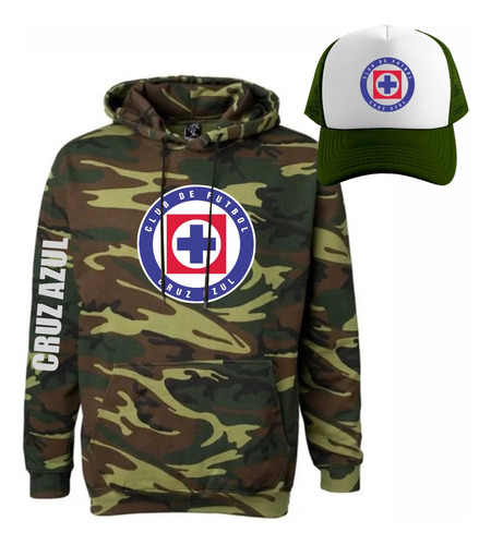 Kit Sudadera + Gorra Sublimada Mod Cruz Azul Fc Liga Mx