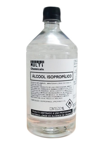 Álcool Isopropilico 99,9% 1 Lt Limpeza De Placa E Eletrônico