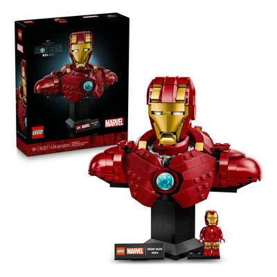 Lego® | Marvel Busto De Iron Man Mk4 76327; De La Película De Marvel Studios Iron Man 3 Con Una Minifigura ; Idea De Regalo Para Adultos; 18+ 436