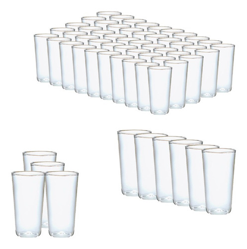 60 Set Vasos Desechables Vaso Plastico Vasos Acrilicos 300ml