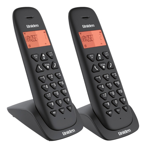 Telefono Inalambrico Duo Uniden At3102-2 Con Altavoz Negro