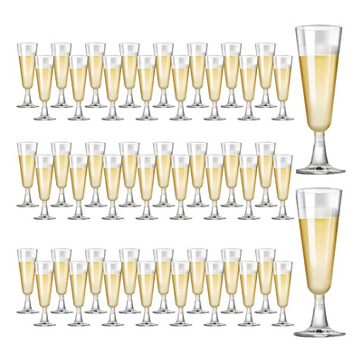 Copas Desechables Vino,postres Plástico Premium 50 Pcs 160ml Blanco
